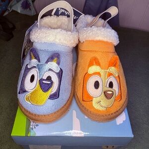 Kids Cartoon Character Slippers - Blue and Orange
